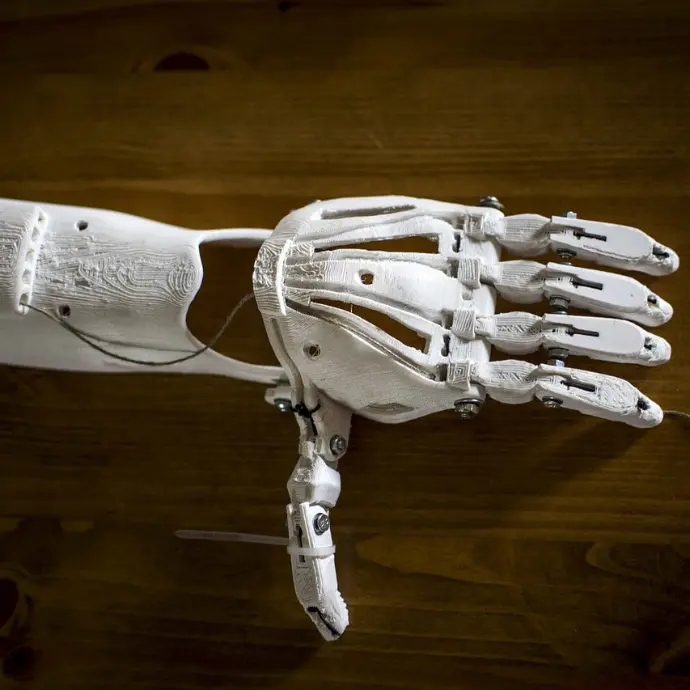 3D-gedruckte Hand