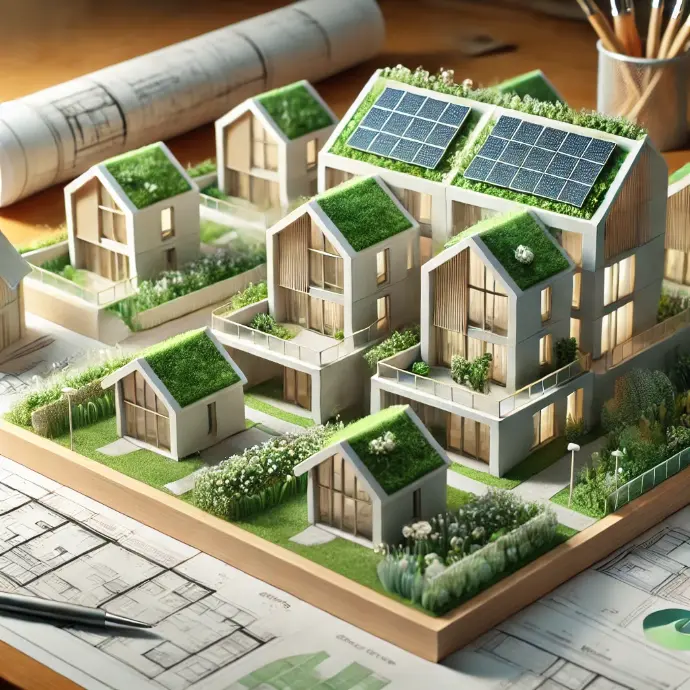 3D-gedrucktes Zweifamilienhaus